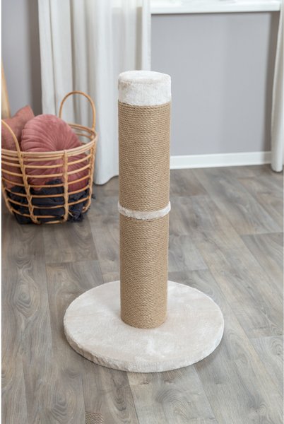 TRIXIE Rue Plush Base 31.5-in Sisal Cat Scratching Post