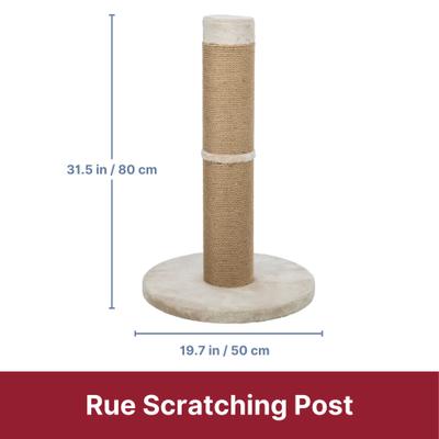 Show full view: TRIXIE Rue Plush Base 31.5-in Sisal Cat Scratching Post slide 4 of 8