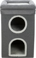 TRIXIE Saul 2-Story Cat Condo & Perch, Gray