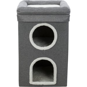 TRIXIE Saul 2-Story Cat Condo & Perch, Gray