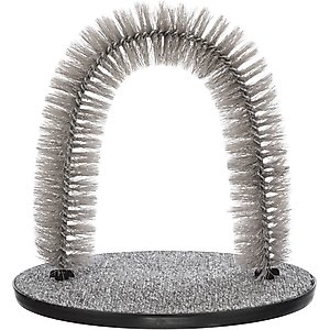 TRIXIE Self Grooming Arch & Cat Massager, Gray