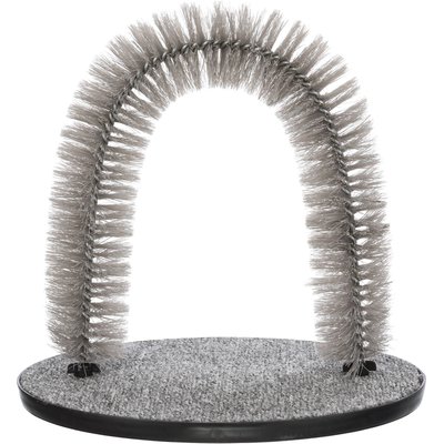 TRIXIE TRIXIE Self Grooming Arch & Cat Massager, Gray