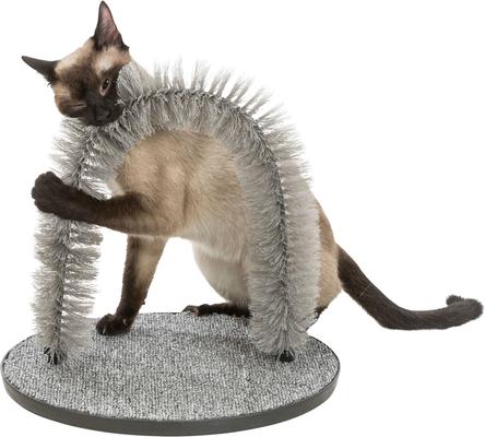 Show full view: TRIXIE Self Grooming Arch & Cat Massager, Gray slide 4 of 11