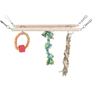 TRIXIE Small Animal Suspension Bridge with Ring, Rope & Ladder Small ...