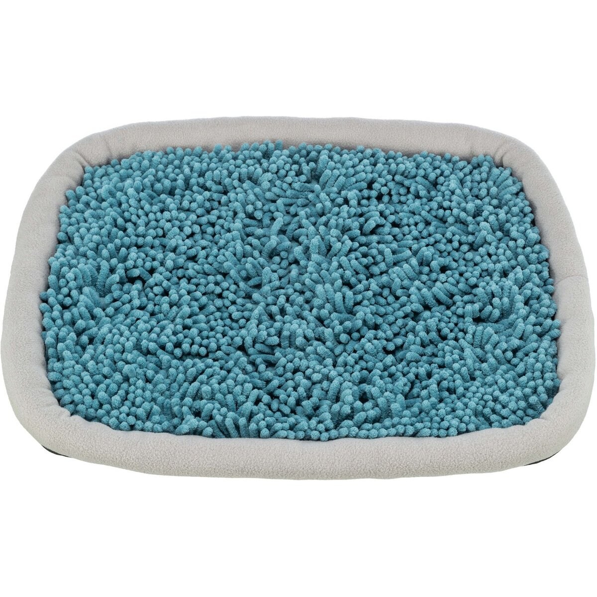 TRIXIE Snuffle & Seek Plate, Sniff Mat, Interactive Feeding Game, Slow Feeder, Level 1 Enrichment Dog & Cat Puzzle Toy, Blue