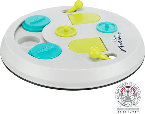 Show full view: TRIXIE Strategy Flip Board Small Pet Snack Game Toy, White & Green, Medium slide 5 of 7