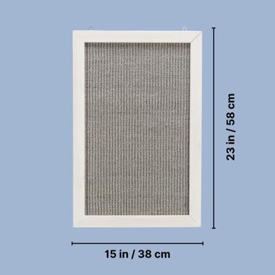 Show full view: TRIXIE Wall Mount Cat Scratching Board, Gray/White slide 4 of 6