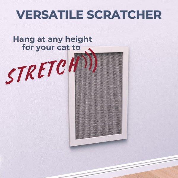 TRIXIE Wall Mount Cat Scratching Board, Gray/White