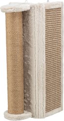 TRIXIE Wall Mounted Corner Sisal Scratching Board & Jute Post Vertical Cat Scratcher, Beige