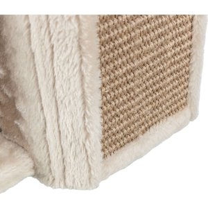 TRIXIE Wall Mounted Corner Sisal Scratching Board & Jute Post Vertical Cat Scratcher, Beige
