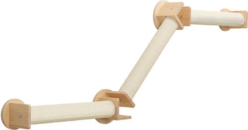 Show full view: TRIXIE Wall Set 2 - Wall Mount & 3 Scratching Posts Cat Furniture, Natural & White slide 5 of 6