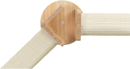 Show full view: TRIXIE Wall Set 4 - Wall Mount & 2 Scratching Posts Cat Furniture, Natural & White slide 4 of 8
