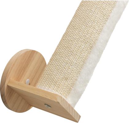 Show full view: TRIXIE Wall Set 4 - Wall Mount & 2 Scratching Posts Cat Furniture, Natural & White slide 5 of 8
