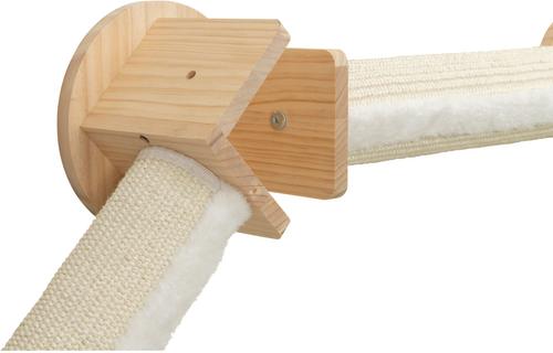 Show full view: TRIXIE Wall Set 4 - Wall Mount & 2 Scratching Posts Cat Furniture, Natural & White slide 6 of 8