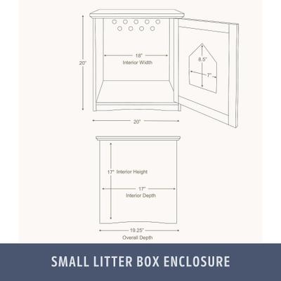 Show full view: TRIXIE Wooden Cat Home & Litter Box Cover, Brown slide 5 of 9