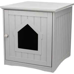 TRIXIE Wooden Cat Home & Litter Box Cover, Gray