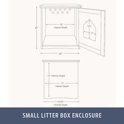 TRIXIE Wooden Cat Home & Litter Box Cover, Gray slide 2 of 6