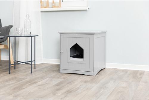 Show full view: TRIXIE Wooden Cat Home & Litter Box Cover, Gray slide 2 of 9