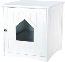 TRIXIE Wooden Cat Home & Litter Box Cover, White slide 1 of 5