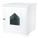 TRIXIE Wooden Cat Home & Litter Box Cover, White