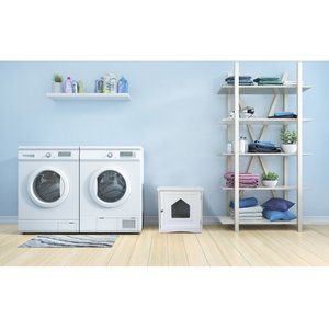 TRIXIE Wooden Cat Home & Litter Box Cover, White