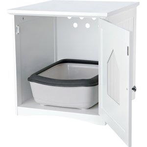 TRIXIE Wooden Cat Home & Litter Box Cover, White