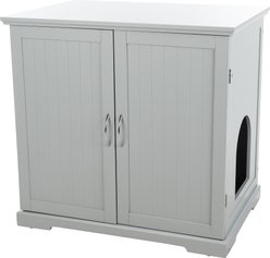 TRIXIE Wooden Cat Litter Box Enclosure, X-Large, Gray