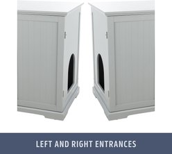 TRIXIE Wooden Cat Litter Box Enclosure, X-Large, Gray slide 2 of 8