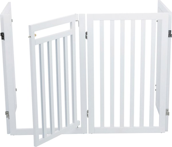Show full view: TRIXIE Wooden Dog Gate, 63-in, White slide 1 of 7