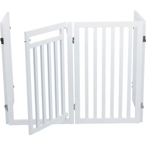 TRIXIE Wooden Dog Gate, 63-in, White