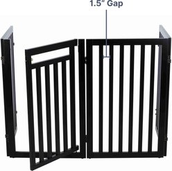 TRIXIE Wooden Dog Gate, Espresso Brown, 31.5-in slide 2 of 5