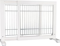 TRIXIE Wooden Freestanding Dog Gate, 43-in, White