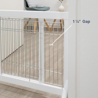 Show full view: TRIXIE Wooden Freestanding Dog Gate, 43-in, White slide 4 of 8