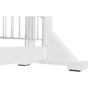 TRIXIE Wooden Freestanding Dog Gate, 43-in, White