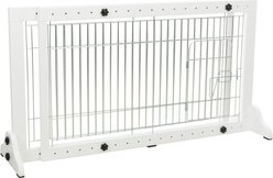 TRIXIE Wooden Freestanding Pet Gate with Door, White