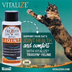 Vitalize Trixsyn Feline Hyaluronan Joint Support Cat Supplement, 2-fl oz bottle slide 2 of 7