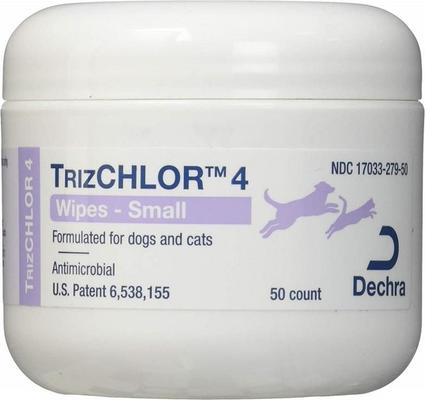 Show full view: TrizCHLOR 4 Wipes, 50 count + 4 Shampoo for Dogs, Cats & Horses, 8-oz bottle slide 2 of 10