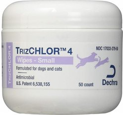 TrizCHLOR 4 Wipes for Dogs & Cats, 100 count