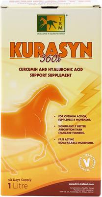 Show full view: TRM Kurasyn 360x Hip & Joint Support Liquid Horse Supplement, 1-L bottle slide 1 of 1