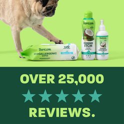 TropiClean 3-Piece Variety Pack Itch Relief Shampoo, Spray & Hypoallergenic Wipes slide 2 of 9
