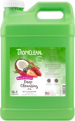 TropiClean Deep Cleaning Berry & Coconut Dog & Cat Shampoo, 2.5-gal bottle, bundle of 2