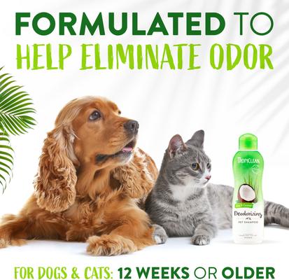 Show full view: TropiClean Deodorizing Aloe & Coconut Dog & Cat Shampoo, 2.5-gal bottle, bundle of 2 slide 4 of 9