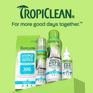 TropiClean Dry No Rinse Waterless Hypo Allergenic Dog & Cat Shampoo, 7.4-fl oz bottle