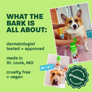 TropiClean Dry No Rinse Waterless Hypo Allergenic Dog & Cat Shampoo, 7.4-fl oz bottle