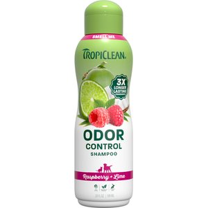 TropiClean EnduraScent Raspberry Lime Scented Deodorizing Dog & Cat Shampoo, 20-fl oz bottle