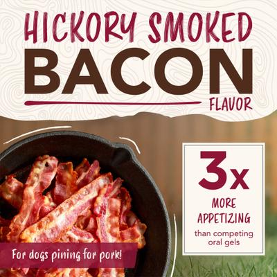 Show full view: TropiClean Enticers Hickory Smoked Bacon Flavor Dog Teeth Cleaning Gel, 2-oz tube slide 7 of 11