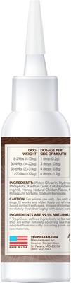 Show full view: TropiClean Enticers Honey Marinated Chicken Flavor Dog Teeth Cleaning Gel, 2-oz tube slide 4 of 11