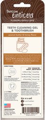 TropiClean Enticers Peanut Butter & Honey Flavored Toothpaste Large Dog Tooth Brushing Kit, 2-oz tube slide 2 of 8