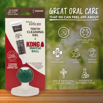 Show full view: TropiClean Enticers Smoked Beef Brisket Flavored Toothpaste + KONG Dental Ball Kit for Small Dogs slide 9 of 10