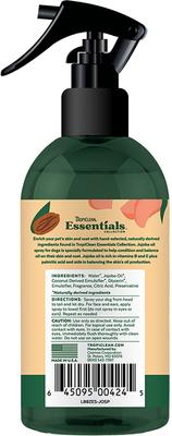 Show full view: TropiClean Essentials Conditioning Jojoba Oil Dog Deodorizing Spray, 8-fl oz bottle slide 3 of 8